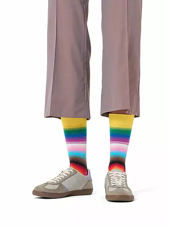 HAPPY SOCKS | Damen Socken PRIDE STRIPE 36-40 yellow | 